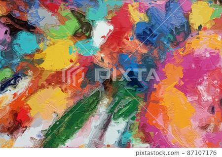 Abstract beautiful oil painting flower vintage illustration Abstract beautiful oil painting flower vintage illustration 87107176