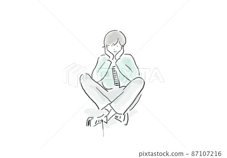Sitting pose Sitting pose 87107216