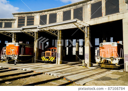 Scenery of the former Tsuyama fan-shaped locomotive yard (Tsuyama Manabi Railway Museum) 87108784