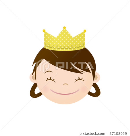 Girl wearing a crown Girl wearing a crown 87108939