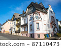Traditional street in germany with houses 87110473