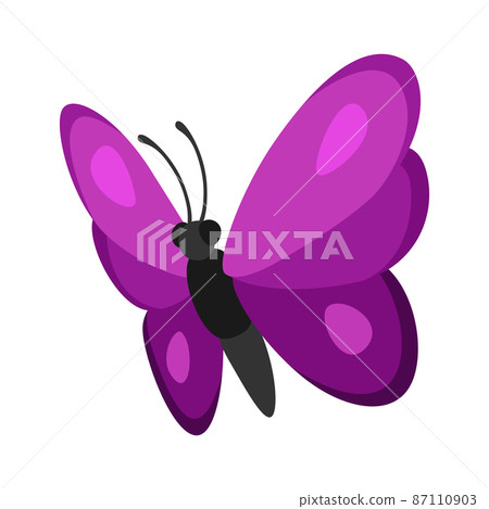 Illustration of decorative butterfly. Color abstract insect. Illustration of decorative butterfly. Color abstract insect. 87110903