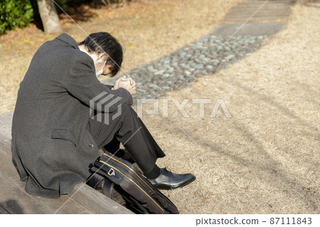 A man in a worried suit A man in a worried suit 87111843