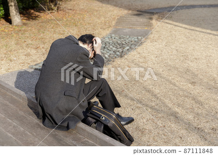 A man in a worried suit 87111848