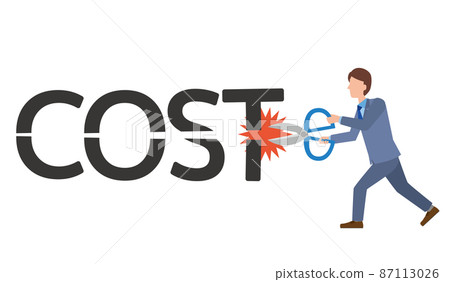 Image illustration of cost cut 87113026