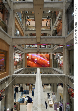 Bare skeleton crosses the atrium 87114236