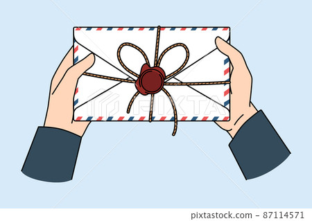 Post service and letter concept. 87114571