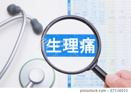 Menstrual pain medical image 87116015