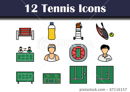 Tennis Icon Set Tennis Icon Set 87116157