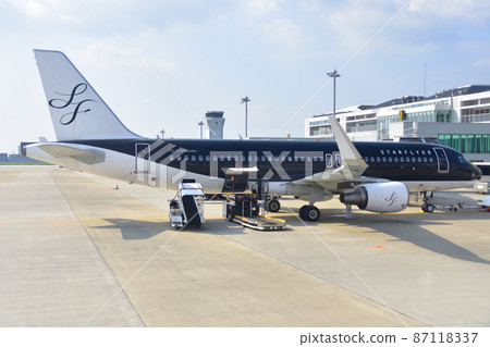 北九州機場和連接橋的風景 87118337