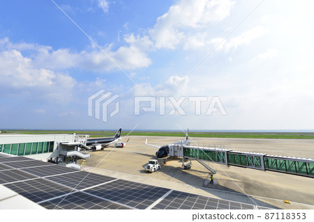 北九州機場和連接橋的風景 87118353
