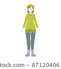 Illustration of mountain girl 87120406