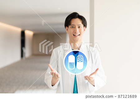 Medical image Young male doctor Shooting cooperation: LINK FOREST 87121689
