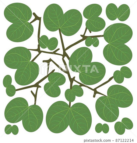 Illustration of A Fresh Green Leaves Background - Stock Illustration ...