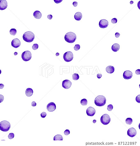 Watercolor polka dot seamless cute kids texture 87122897