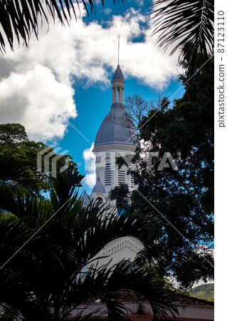 The beautiful Church of Saint Joseph at La Union in the region of Valle del Cauca in Colombia 87123110