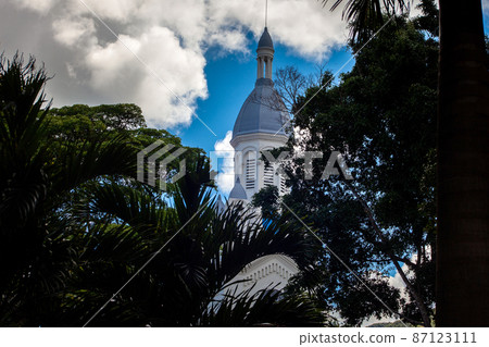 The beautiful Church of Saint Joseph at La Union in the region of Valle del Cauca in Colombia 87123111