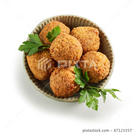 bowl of fried falafel balls bowl of fried falafel balls 87123357