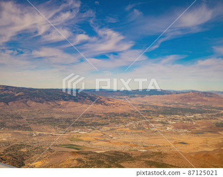 Aerial view of the Reno cityscape Aerial view of the Reno cityscape 87125021