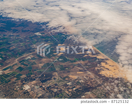 Aerial view of the Guadalupe-Nipomo Dunes National Wildlife Refuge, Guadalupe and cityscape Aerial view of the Guadalupe-Nipomo Dunes National Wildlife Refuge, Guadalupe and cityscape 87125132