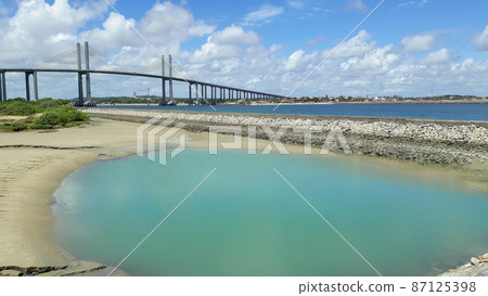 Newton Navarro bridge crossing the sea channel in Natal, Rio Grande do Norte, Brazil Newton Navarro bridge crossing the sea channel in Natal, Rio Grande do Norte, Brazil 87125398