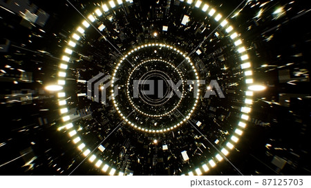 Glittering Electric Energy Light Textured Tunnel 87125703