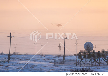 Industrial arctic landscape Industrial arctic landscape 87126126