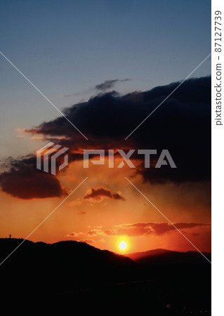黃昏天空的特寫照片 87127739