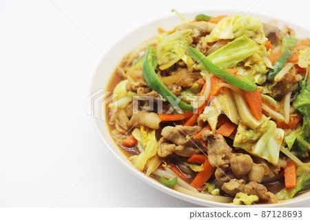 Twice-cooked meat, stir-fried meat and vegetables 87128693