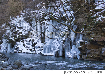 Beautiful thirty mallet icicles (Misotsuchi no Tsurara) Chichibu City, Saitama Prefecture Beautiful thirty mallet icicles (Misotsuchi no Tsurara) Chichibu City, Saitama Prefecture 87129091