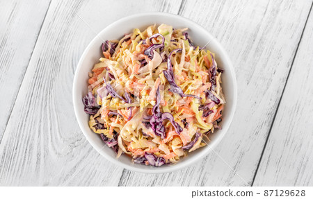 Bowl of Coleslaw salad Bowl of Coleslaw salad 87129628