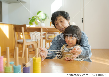 Grandma and grandson Grandma and grandson 87130025