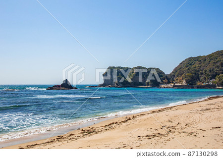 100 Selections Of Beaches In Japan Katsuura Stock Photo