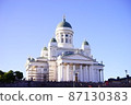 Blue sky and Helsinki Cathedral 87130383