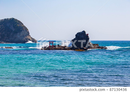 100 selections of beaches in Japan, Katsuura, Boso Peninsula, Moriya Beach (Moriya Beach), Oshima 87130436