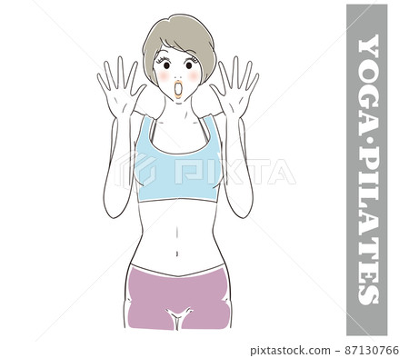 Cute yoga, Pilates instructor surprised Cute yoga, Pilates instructor surprised 87130766