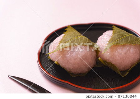 Sakura mochi. Domyoji Temple Sakura mochi. Domyoji Temple 87130844
