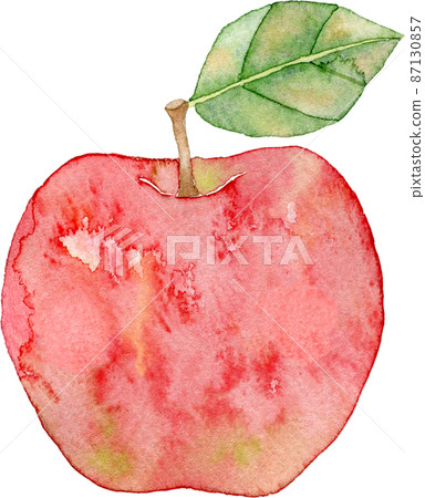 蘋果的插圖（水彩出血） 87130857