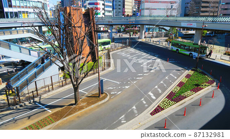 Scenery of Kawaguchi Station of JR East in Kawaguchi City, Saitama Prefecture and its surroundings (photographed in February 2022) 87132981