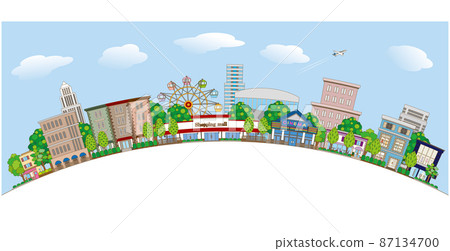 Vector illustration of cityscape. 87134700