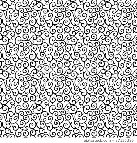 Japanese pattern background arabesque pattern 1 color Japanese pattern background arabesque pattern 1 color 87135356
