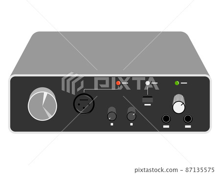Vector illustration of audio interface used for DTM and sound recording Vector illustration of audio interface used for DTM and sound recording 87135575