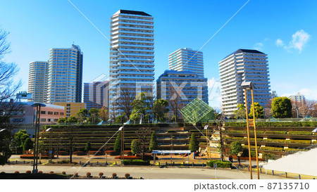 Scenery of Kawaguchi Station of JR East in Kawaguchi City, Saitama Prefecture and its surroundings (photographed in February 2022) 87135710