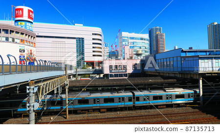 Scenery of Kawaguchi Station of JR East in Kawaguchi City, Saitama Prefecture and its surroundings (photographed in February 2022) Scenery of Kawaguchi Station of JR East in Kawaguchi City, Saitama Prefecture and its surroundings (photographed in February 2022) 87135713