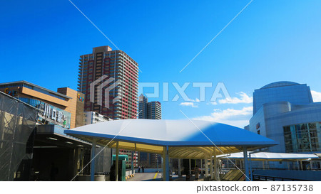Scenery of Kawaguchi Station of JR East in Kawaguchi City, Saitama Prefecture and its surroundings (photographed in February 2022) 87135738
