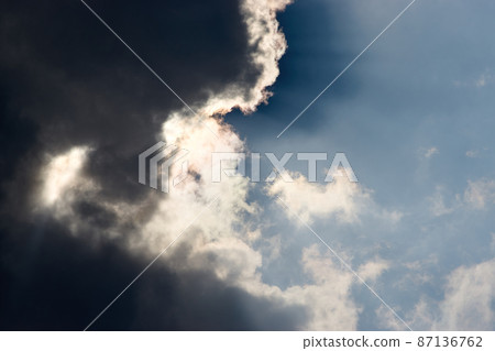 Sky, clouds, light, sunlight, rays 87136762
