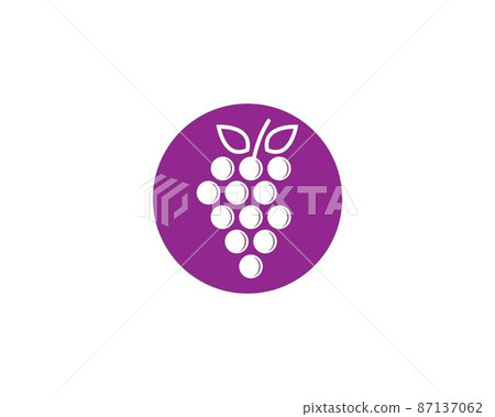Grape vector icon 87137062