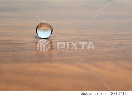 Crystal ball on the desk 87137314