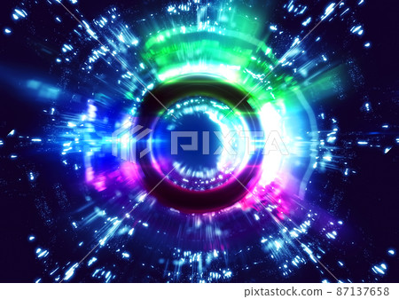 閃耀在外太空的七彩光環 閃耀在外太空的七彩光環 87137658