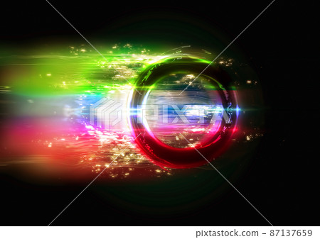 閃耀在外太空的七彩光環 閃耀在外太空的七彩光環 87137659